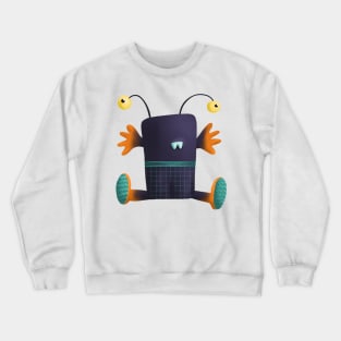 Hug me monster with stalk eyes Crewneck Sweatshirt